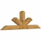 Ekena Millwork Saratoga Rough Sawn Timber Gable Bracket, Western Red Cedar, 84"W x 28"H x 6"D x 6"F, 8/12 Pitch GBW084X28X0606SAR00RWR - alternate 3